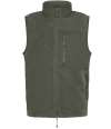 FR855 Front Row Recycled Sherpa Gilet Dark Olive colour image